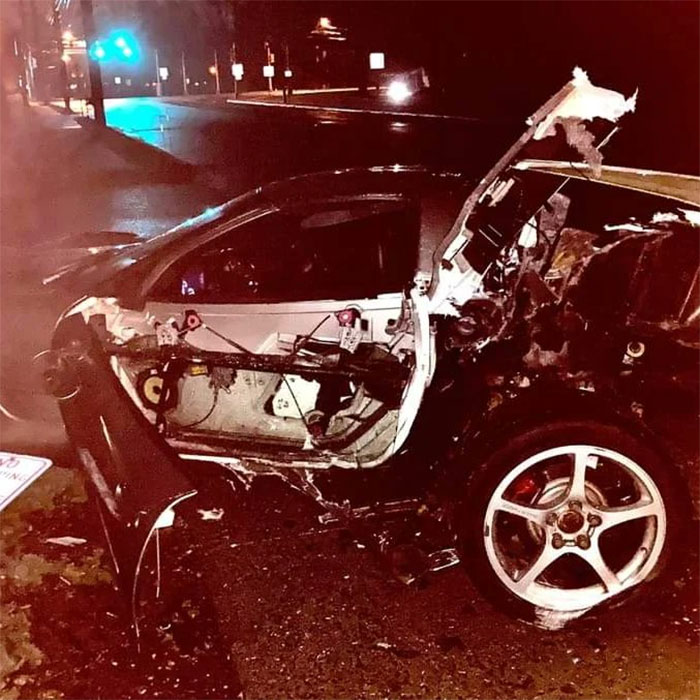 [ACCIDENT] Teenager Crashes Parent's C5 Corvette in New Jersey