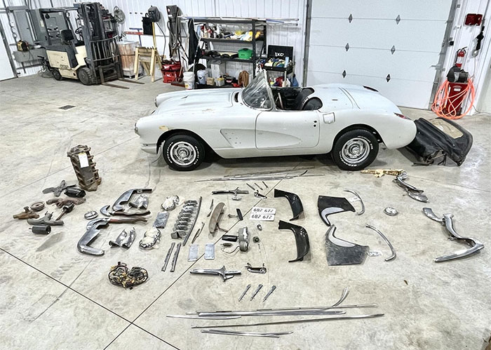 Corvettes for Sale: 1958 Corvette Requires Some Assembly