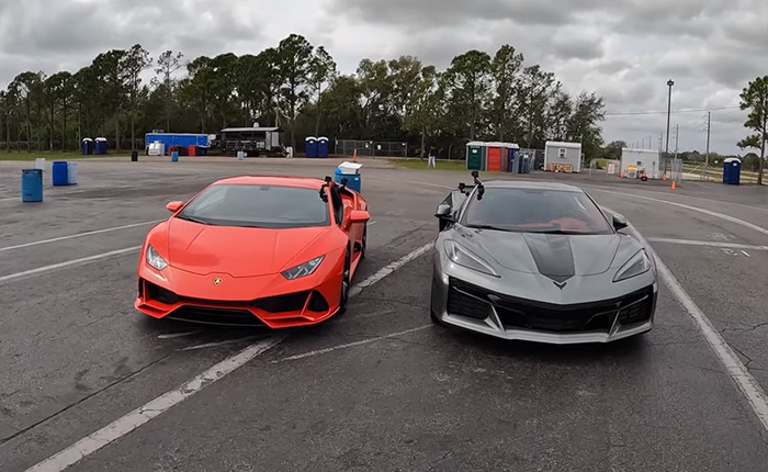[VIDEO] 2023 Corvette Z06 Meets the Lamborghini Huracan EVO at the Drag Strip