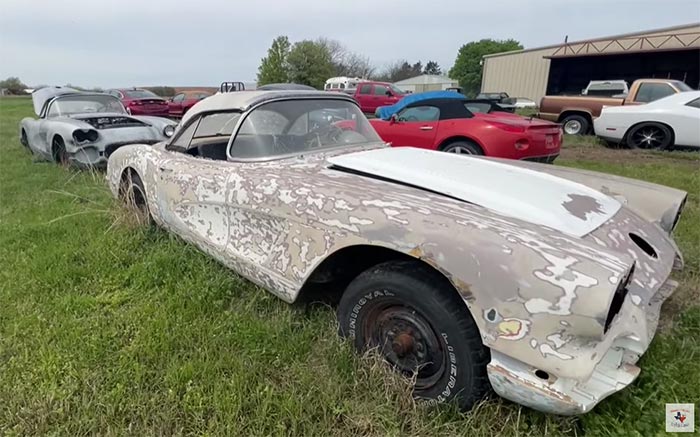 [VIDEO] Two 1958 Corvettes are Among the Classics Found in this Texas Field