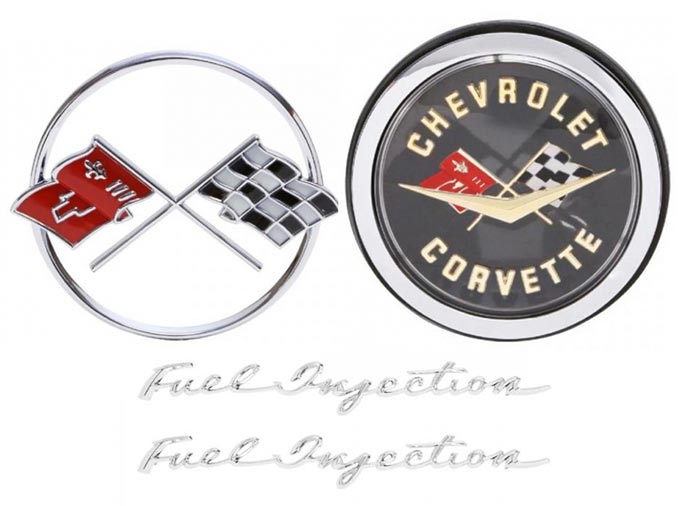 thumbnail image 2 of Genuine Style 05 06 07 Chevy Corvette C6 LS2 Engine Badges – Silver Finish, Set Of 2 Emblems 2 of 6