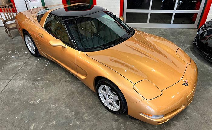 Corvettes for Sale: Ultra Rare Aztec Gold 1998 Corvette