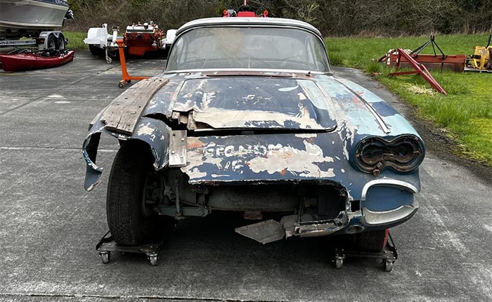 Corvettes for Sale: Grandma's 1961 Corvette Project on Bring a Trailer