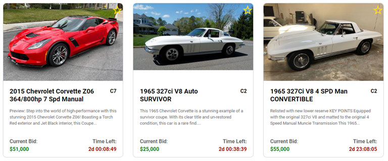 Trending Corvettes at 427Stingray.com