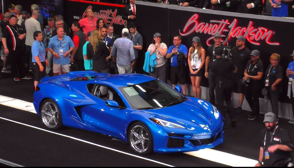 The First Retail 2024 Corvette E-Ray Sells at Barrett-Jackson for $1.1 Million