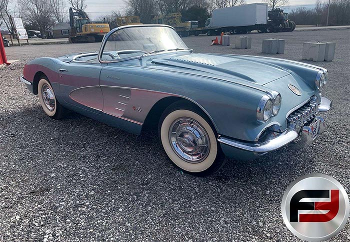 1958 Silver Blue on Blue Fuelie
