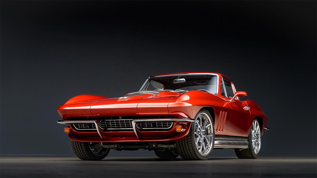 Corvettes For Sale: Knockout of an LS3-Powered 1966 Corvette Sting Ray Restomod on BaT