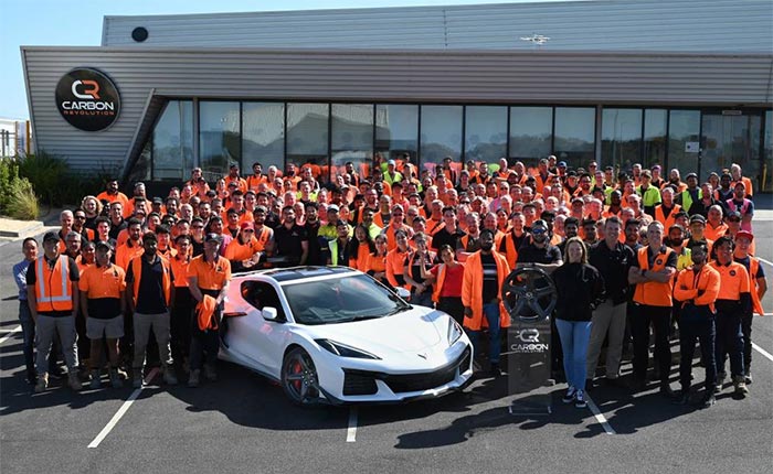 First 2023 Corvette Z06 in Australia Visits with its Wheel Makers at Carbon Revolution