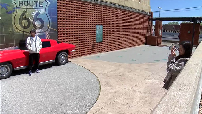 [VIDEO] Route 66 Corvette Mural Returns to Joplin After Receiving a Refresh