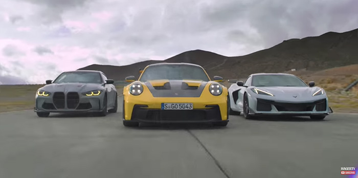 [VIDEO] Cammisa's Ultimate Track Battle! Corvette Z06 vs Porsche GT3 RS vs BMW M4 CSL with Randy Pobst