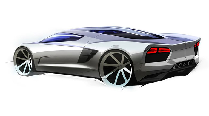 GM Design Sketch Offers Potential Future of the C9 Corvette