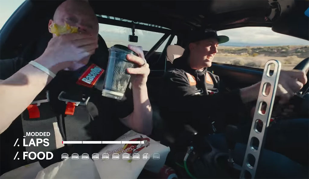 [VIDEO] Competitive Eater VS Cleetus McFarland's C5 Corvette Drift Car