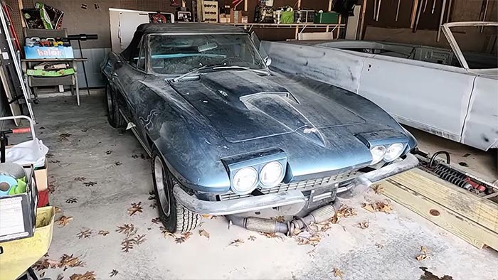 [VIDEO] Dusty 1967 Corvette with a 427 Tri-Power V8 Rescued from a 30-Year Slumber
