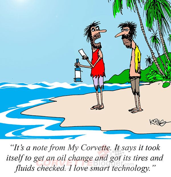 Saturday Morning Corvette Comic: Message in a Bottle