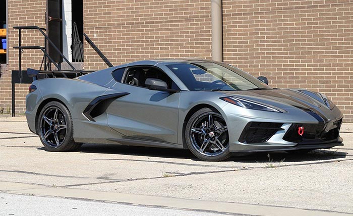 C8 Corvette with Black Ice Wheels