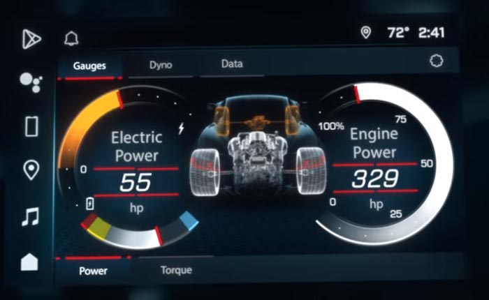 Gauge Display on the E-Ray Performance App