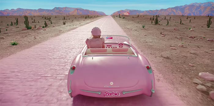 New Barbie Movie Sparks Increase in Internet Searches for Pink Corvettes