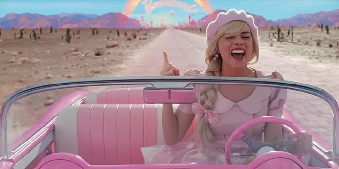 New Barbie Movie Sparks Increase in Internet Searches for Pink Corvettes