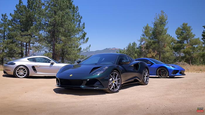 [VIDEO] The Corvette Stingray Takes on Porsche Cayman GTS and Lotus Emira