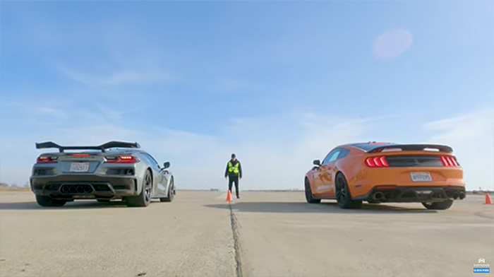 [VIDEO] 670 HP C8 Corvette Z06 U-Drags the 760-Horse Shelby GT500, America Wins!