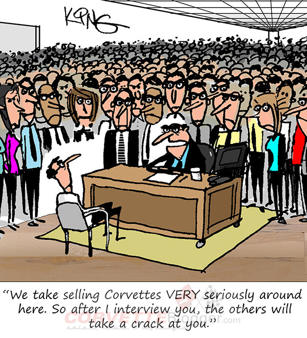 Saturday Morning Corvette Comic: Only the Best Need Apply