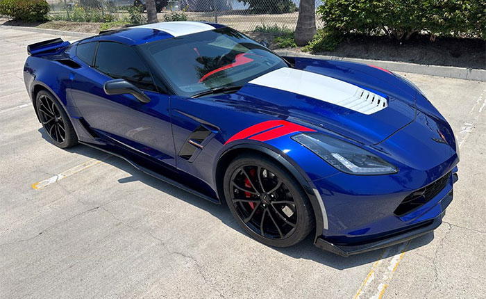 2019 Admiral Blue on Red Grand Sport Coupe