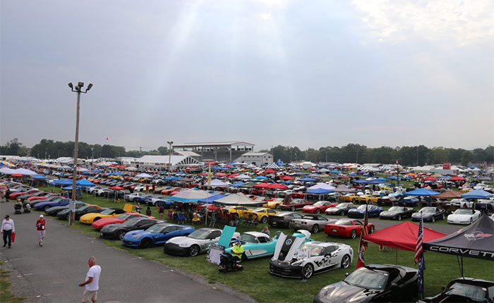 Corvette American Flag at Corvettes at Carlisle