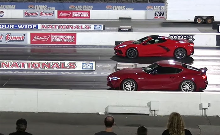 [VIDEO] C8 Corvette Stingray Battles Supra, Camaro in Quarter Mile Throwdown