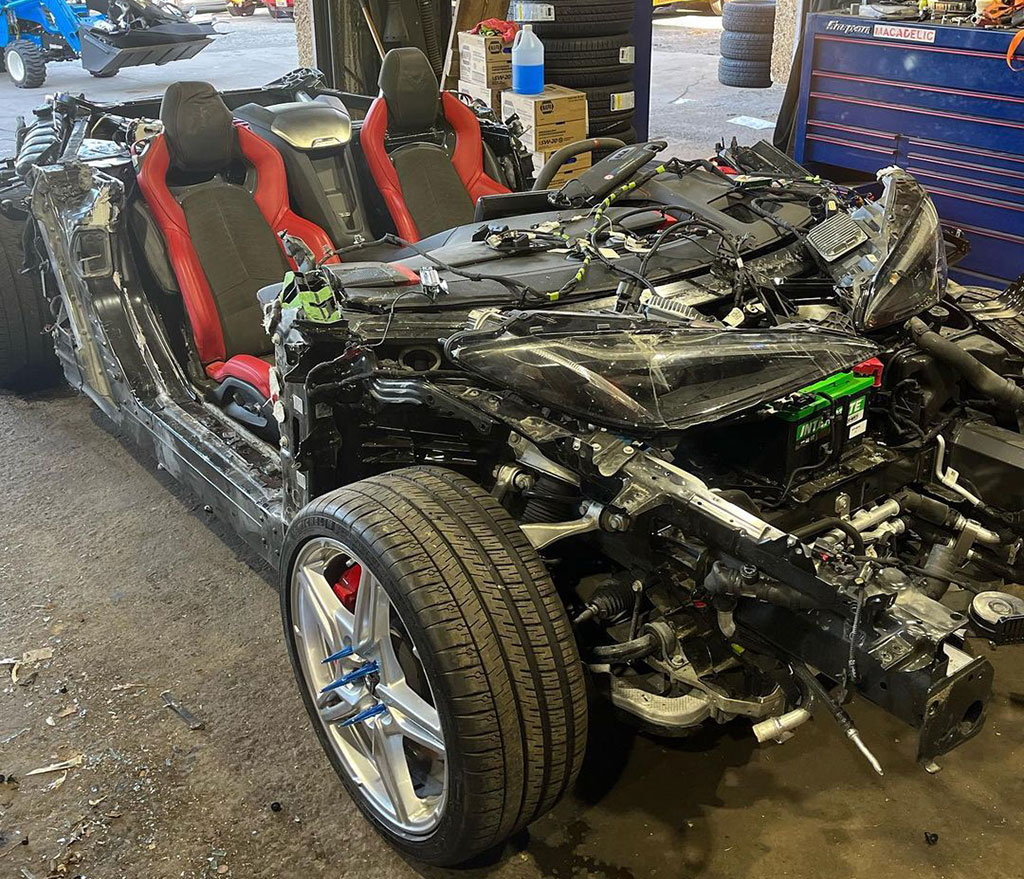 [PICS] Somebody is Building a Food Truck from a Wrecked C8 Corvette