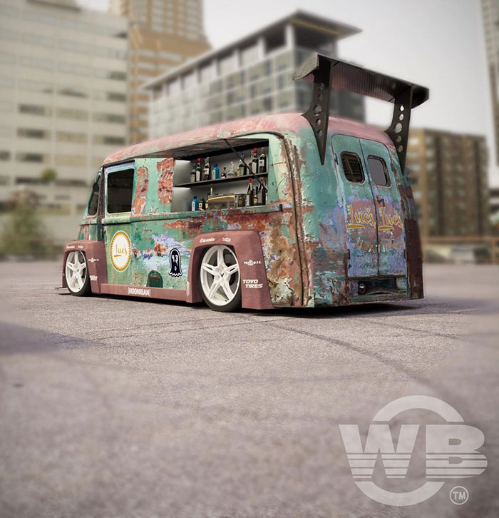 [PICS] Somebody is Building a Food Truck from a Wrecked C8 Corvette