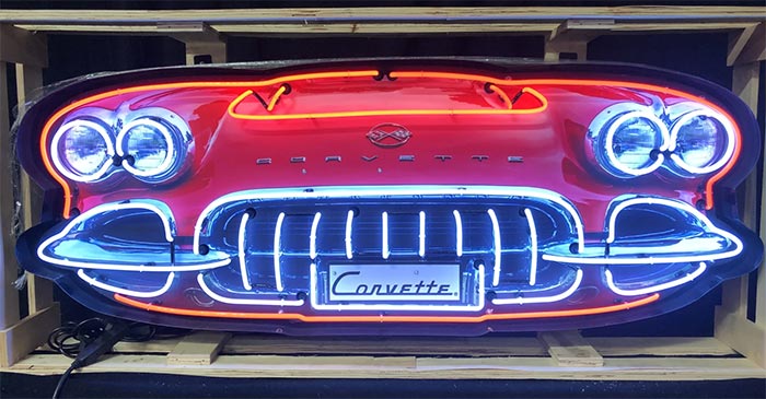 1958 Corvette Grille Neon Sign
