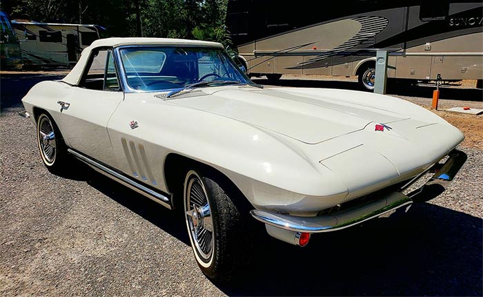 Corvettes for Sale: Triple White 1965 Corvette Sting Ray Convertible on Craigslist