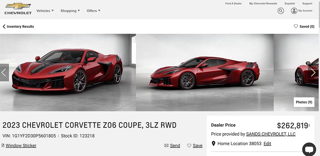 Hall of Shame: Dealers Charging Highest ADMs for the Z06