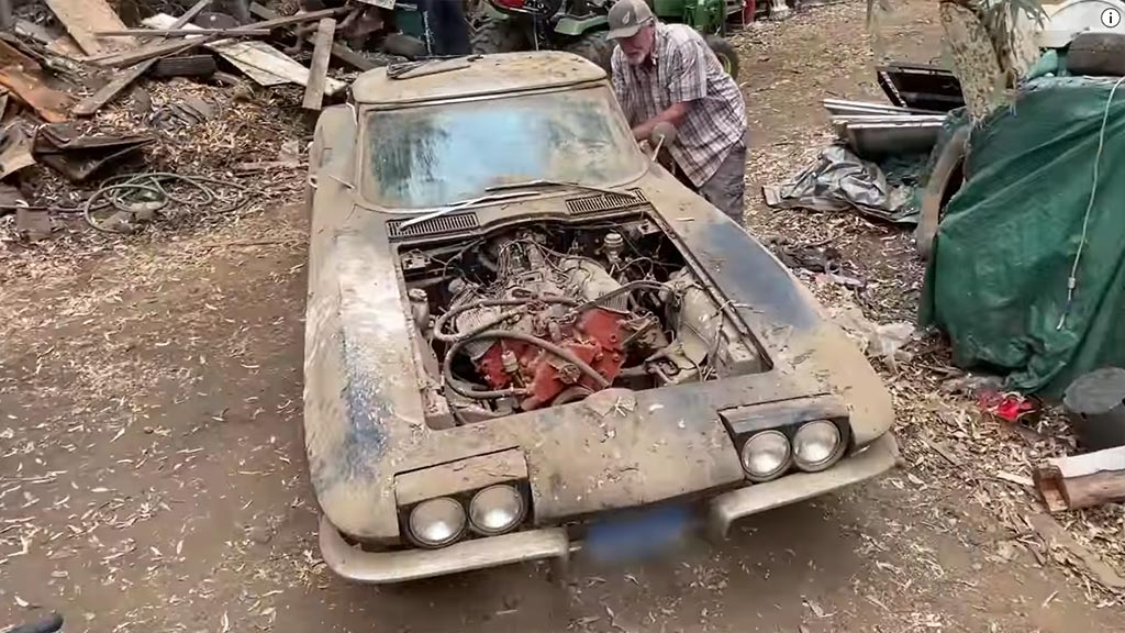 [VIDEO] Epic Barn Find Rescue Features a 1958 and 1966 Corvette Pulled from a Shed