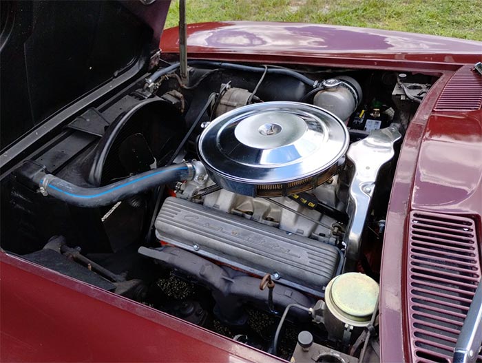Corvettes for Sale: Milano Maroon 1965 Corvette to be Sold Today on BaT
