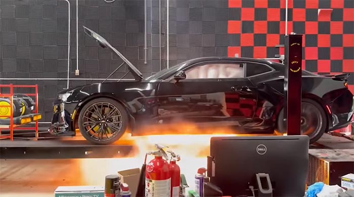 Camaro blows up on the dyno