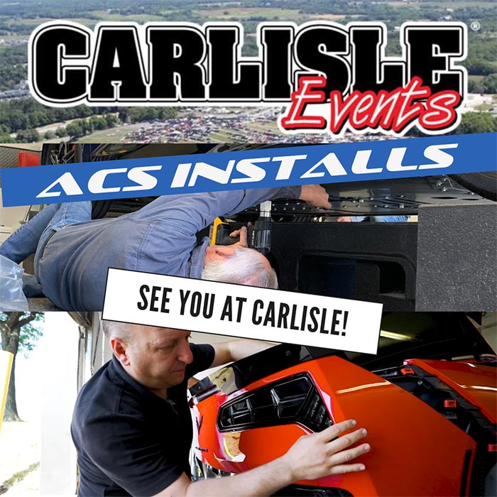 Installs at Corvettes at Carlisle