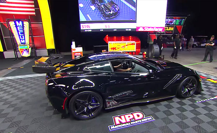 [VIDEO] A 2019 Corvette ZR1 Enters the Mecum Arena, Sells for $214,500