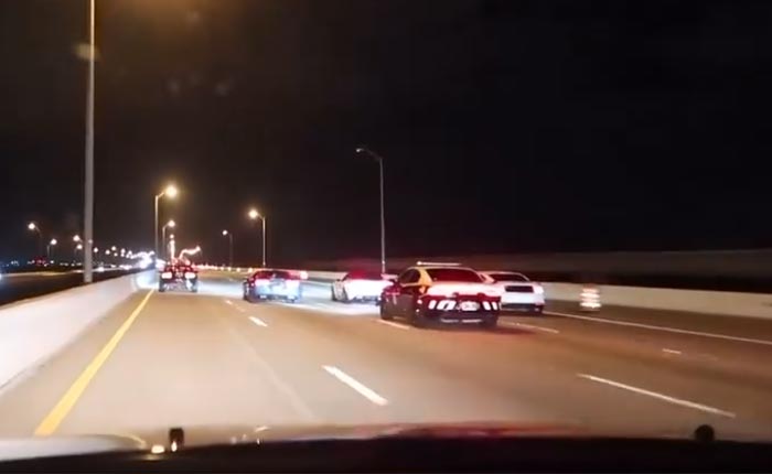 [VIDEO] Florida Highway Trooper Sneaks Up on a Pair of Unaware C6 Corvette Street Racers