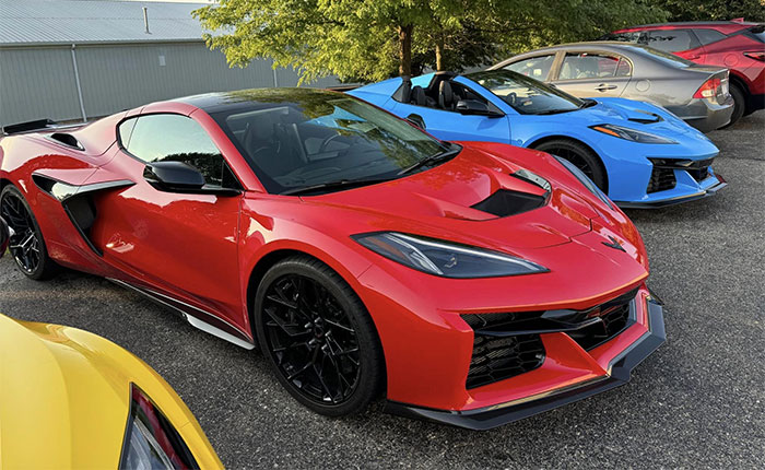 Corvette ZR1s at a Retirement Party for Tadge