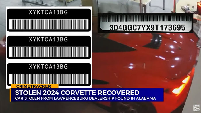 [VIDEO] Stolen 2024 Corvette Z06 Recovered in Alabama After it was Sold to an Unsuspecting Buyer