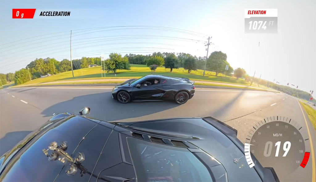 [VIDEO] E-Ray vs Z06: Two Black Vettes go Head to Head in Multiple Roll Races