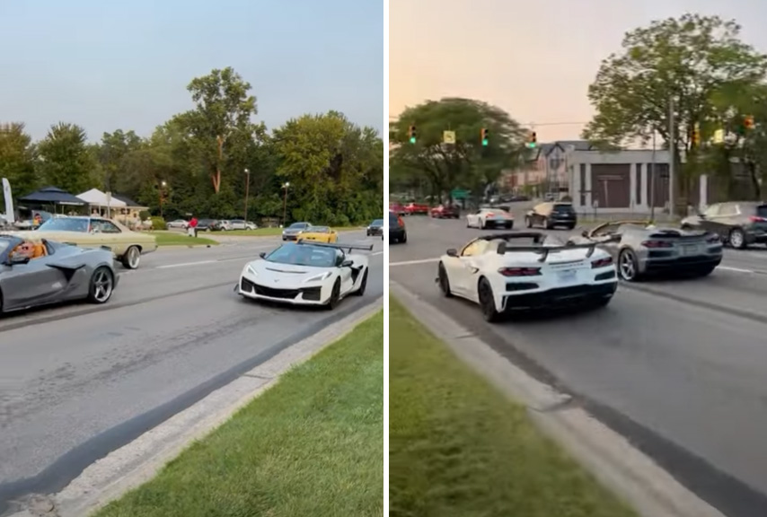 [SPIED] 2025 Corvette ZR1 Convertible with the ZTK Wing