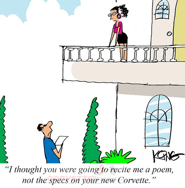 Saturday Morning Corvette Comic: When Corvette Owners are Feeling Romantic