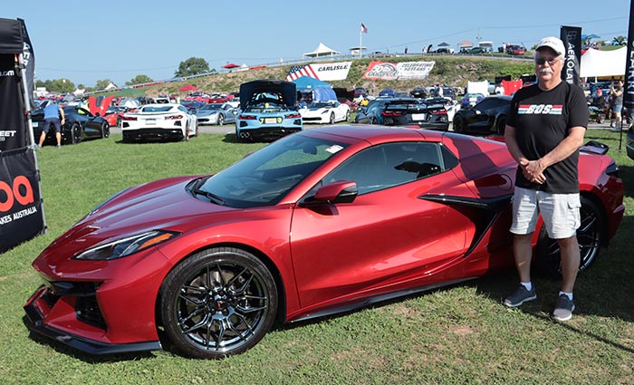 2023 Winner Phillip Winslow Jr and his 2023 Corvette Z06 Convertible