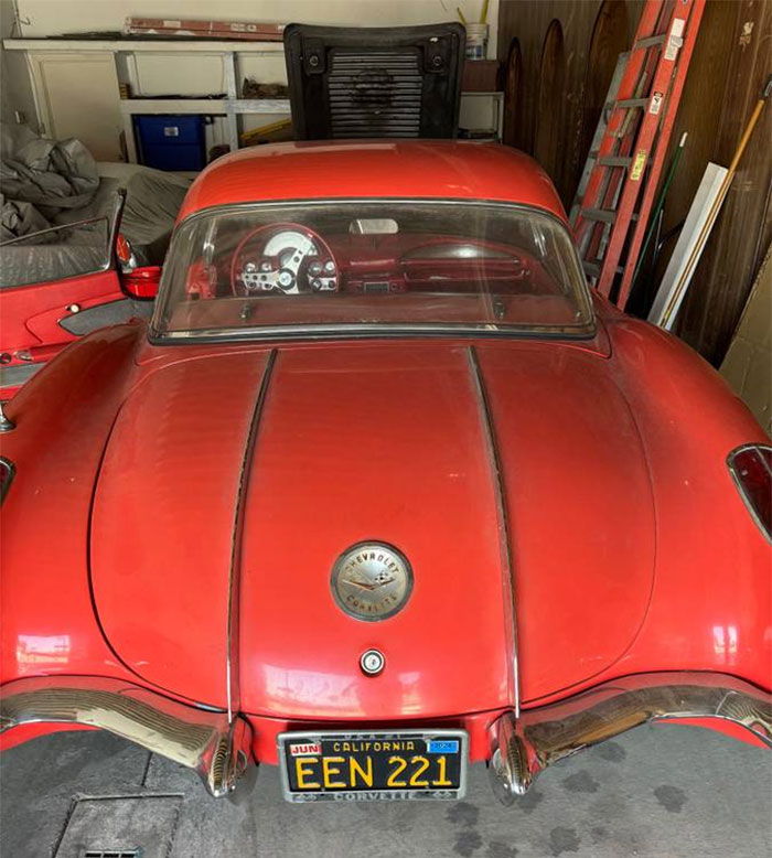 Corvettes for Sale: 1958 Corvette Stored for 30 Years is Now Offered on Craigslist