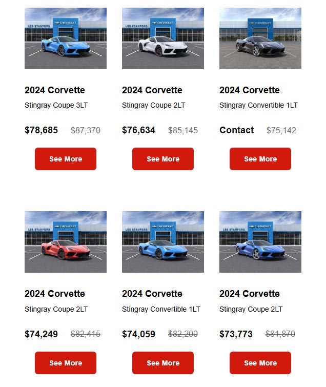 2024 Corvettes for Sale