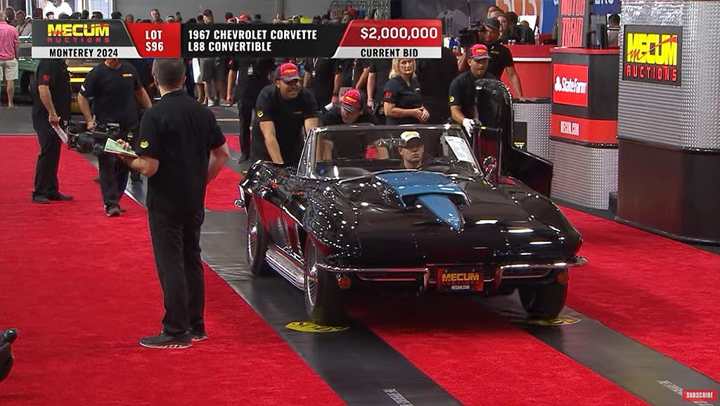 [VIDEO] 1967 Corvette L88 Convertible Hammers Sold for $2.1 Million at Mecum Monterey