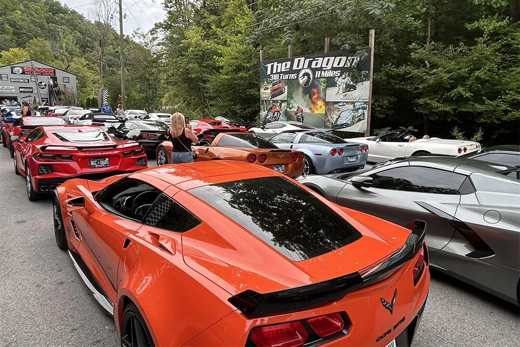 [VIDEO] Watch 80 Corvettes Take on the Tail of the Dragon