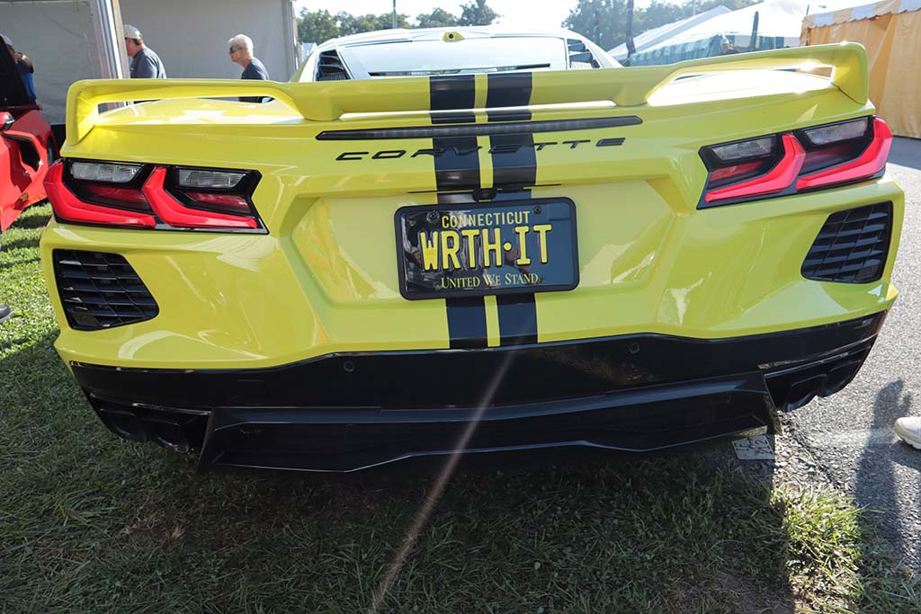 Corvette Vanity Plates at Carlisle 2024